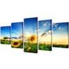 vidaXL Canvas Painting | Multicolour | Waterproof canvas and wood | 200 x 100 cm