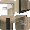 vidaXL Bathroom Furniture Set 4 pcs Sonoma Oak Engineered Wood