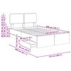vidaXL Bed Frame with Drawer Black 120 x 200 cm Engineered Wood