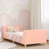 vidaXL Children's Bed Frame with Headboard Pink 90 x 190 cm