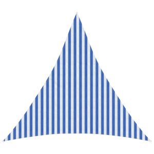 vidaXL Sunshade Sail Blue and White 3.6 x 3.6 x 3.6 m HDPE