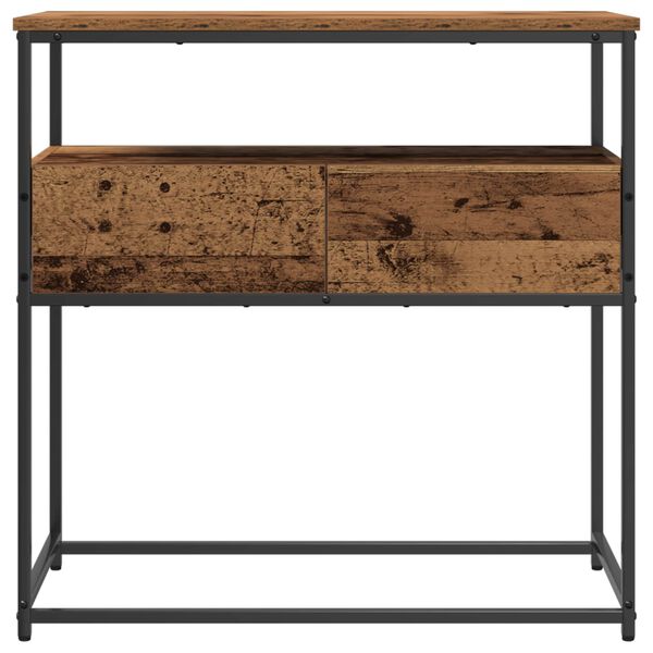 vidaXL Console Table Old Wood 75 x 40 x 75 cm Engineered Wood