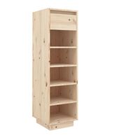 vidaXL Shoe Cabinet 30x34x105 cm Solid Wood Pine