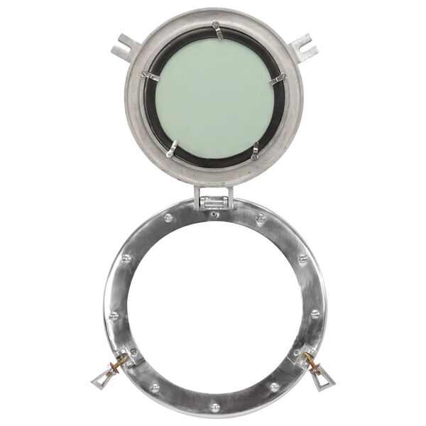 vidaXL Porthole Mirror Wall Hanging Ø30 cm Aluminium and Glass