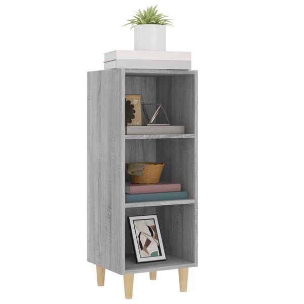 vidaXL Sideboard Grey Sonoma 34.5x32.5x90 cm Engineered Wood