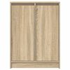 vidaXL Sideboard Sonoma Oak 57x34x76 cm Engineered Wood