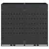 vidaXL Wheelie Bin Storage for 2 Bins Anthracite 136 x 77.5 x 121.5 cm