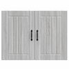 vidaXL Kitchen Wall Cabinet Lucca Grey Sonoma Engineered Wood