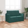 vidaXL Sofa Bed Dark Green 124 x 204 x 61 cm Velvet