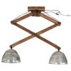 vidaXL Ceiling Lamp 25 W Vintage Silver 29x18x85 cm E27