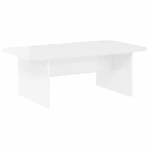 vidaXL Coffee Table High Gloss White 93 x 53 x 33 cm Engineered Wood