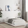 vidaXL Bed Frame with Drawers without Mattress White 90x200 cm