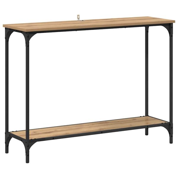 vidaXL Console Table Artisan oak 101 x 30.5 x 75 cm Engineered wood