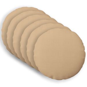vidaXL Cushion Cover 6 pcs HEERLEN Cream Dia. 40 cm Fabric