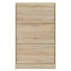 vidaXL Shoe Cabinet Sonoma Oak 63x24x103 cm Engineered Wood