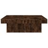 vidaXL Coffee Table Smoked Oak 90x90x28 cm Engineered Wood