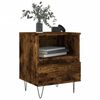 vidaXL Bedside Cabinet Smoked Oak 40x35x50 cm Engineered Wood
