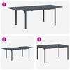 vidaXL Garden Dining Set 9 pcs Anthracite Steel