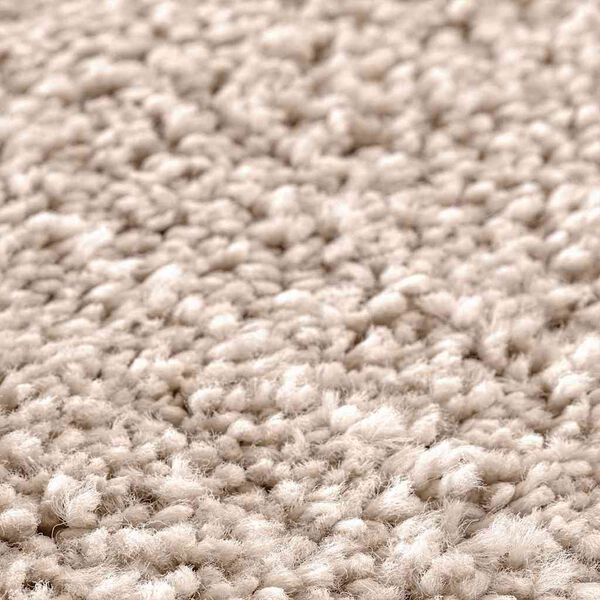 vidaXL Anti-slip Bath Mat with Toilet Cut Cream 50 x 50 cm PP