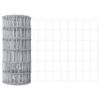 vidaXL Euro Fence Silver 0.6 x 10 m Hot dip galvanized iron