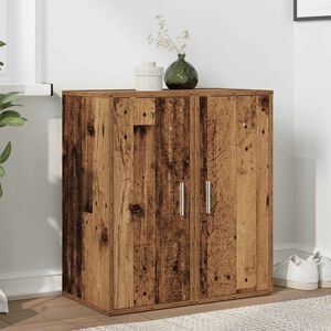 vidaXL Shoe Cabinets 2 pcs Old Wood 32x35x70 cm Engineered Wood