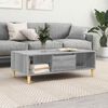 vidaXL Coffee Table Grey Sonoma 102 x 55 x 35 cm Engineered Wood
