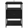 vidaXL Bedside Cabinet 2 pcs Black Oak 40 x 42 x 56 cm Engineered Wood