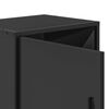 vidaXL Bedside Cabinet Black 40x31x50 cm Engineered Wood and Metal
