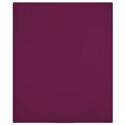vidaXL Jersey Fitted Sheet Bordeaux 160x200 cm Cotton