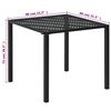 vidaXL 5 Piece Outdoor Dining Set Steel Black