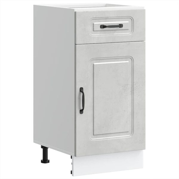 vidaXL Kitchen Base Cabinet Kalmar Concrete Grey Engineered Wood