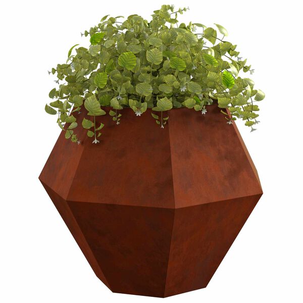 vidaXL Planter Rusty 100 x 100 x 80 cm Weathering Steel