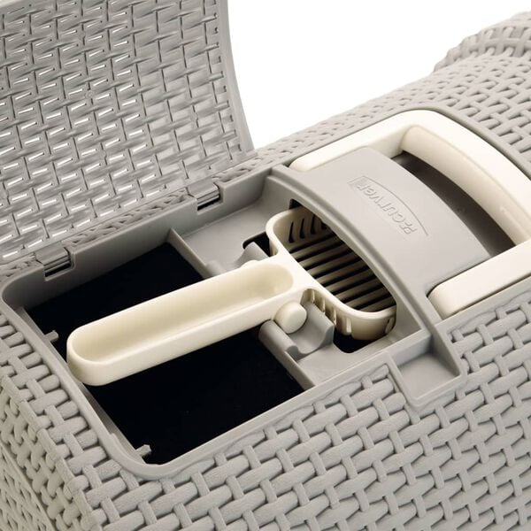 Curver Hooded Cat Litter Box 51x38.5x39.5 cm Grey