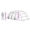 vidaXL Pool Tent Dome Blue 640 x 432 x 205 cm