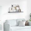 vidaXL Floating Wall Shelf Grey 90x23.5x3.8 cm MDF