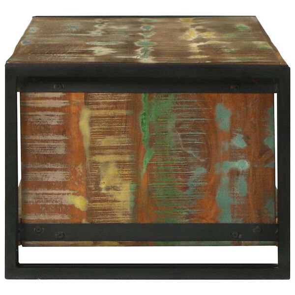 vidaXL Coffee Table Multicolour 120 x 50 x 38 cm Solid Reclaim Wood