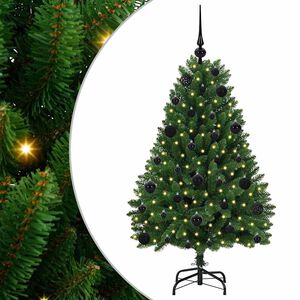 vidaXL Artificial Christmas Tree 120 cm 150 LEDs Warm White Green