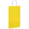 vidaXL Paper Bags 250 pcs with Handles Yellow 21x11x36 cm