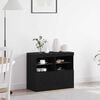 vidaXL Sideboard Black 81 x 37 x 67 cm Engineered wood