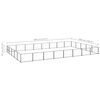 vidaXL Dog Kennel Black 40 m² Steel