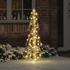 vidaXL Christmas Tree with 100 LEDs Warm White 120 cm PET