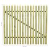vidaXL Picket Garden Gate Impregnated Pinewood 100x100 cm