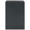 vidaXL Safe Box with Lock Dark grey 35 x 31 x 50 cm Steel