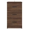 vidaXL Bedside Cabinet Brown oak 38 x 38 x 66 cm Engineered wood
