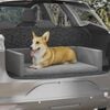 vidaXL Dog Car Boot Light Grey 110x70 cm Linen Look