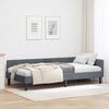 vidaXL Corner Bed Frame with Headboard Dark Grey 90 cm x 190 cm Velvet