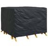 vidaXL Furniture Cover Plain Black 125 x 125 x 74 cm Fabric