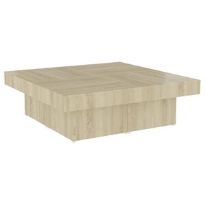 vidaXL Coffee Table Sonoma Oak 90x90x28 cm Engineered Wood