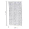 vidaXL Rug Light Grey 120x180 cm Cotton