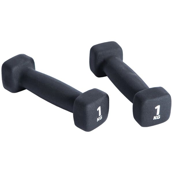 Pure2Improve Dumbbell Set 2x1 kg Neoprene Black